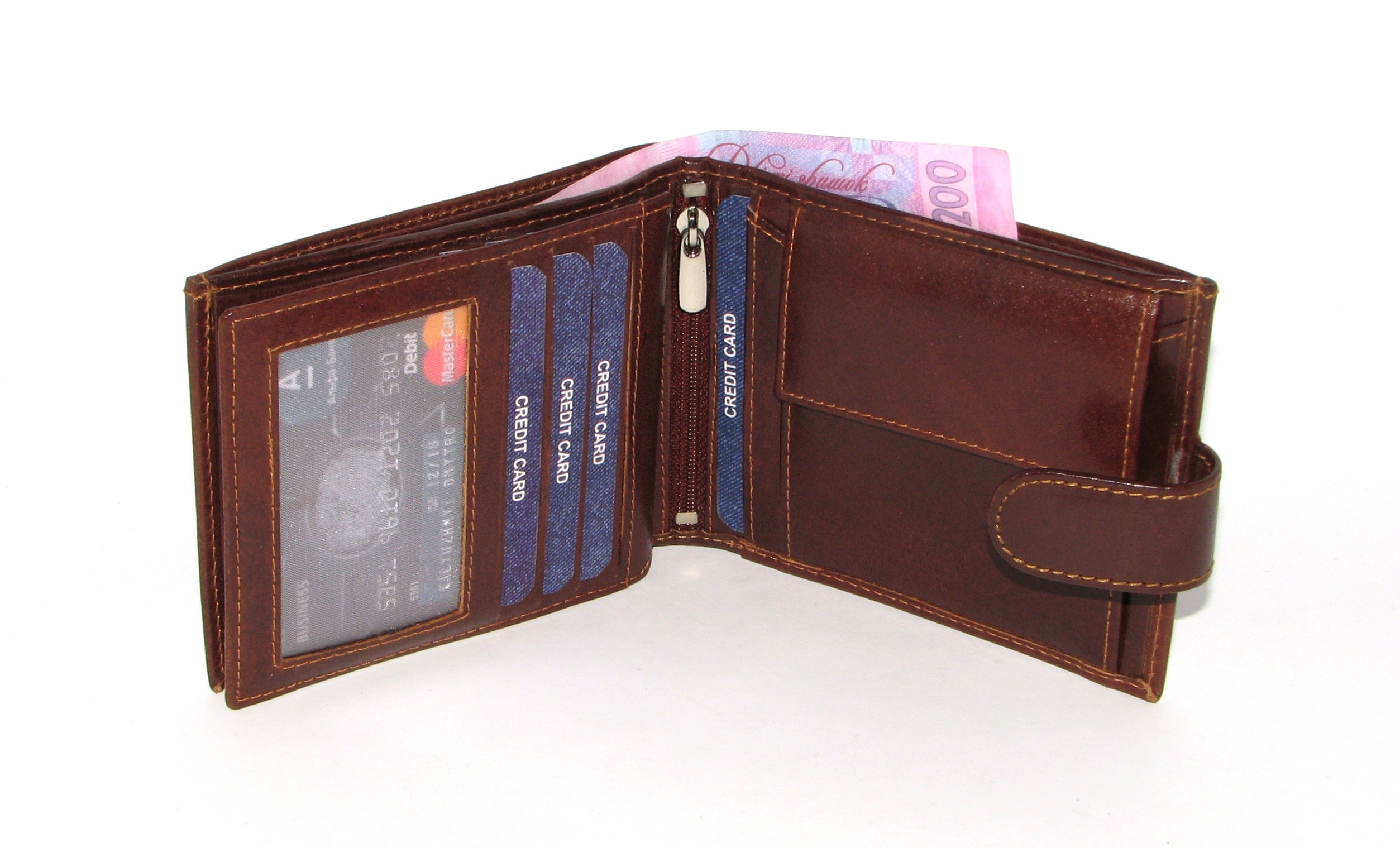 Гаманець чоловічий DNK Leather N01L-NL BROWN Гаманець чоловічий DNK Leather N01L-NL BROWN